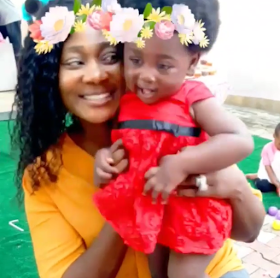 mercy johnson and daughter