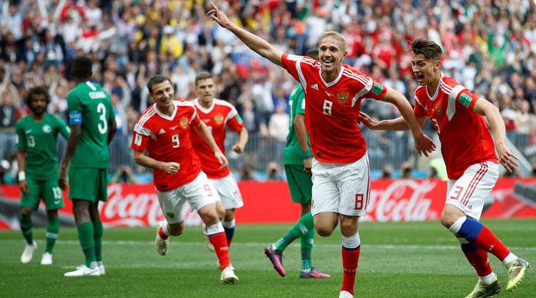 Russia pummel Saudis in World Cup opener