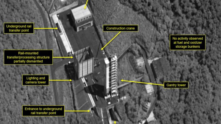 North Korea begins dismantling Rocket test site