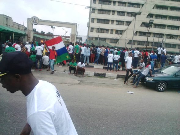 Angry Kalabari Youths shutdown NDDC