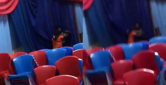 Nigerian student fights his lecturer for trying to seize his phone (Video)